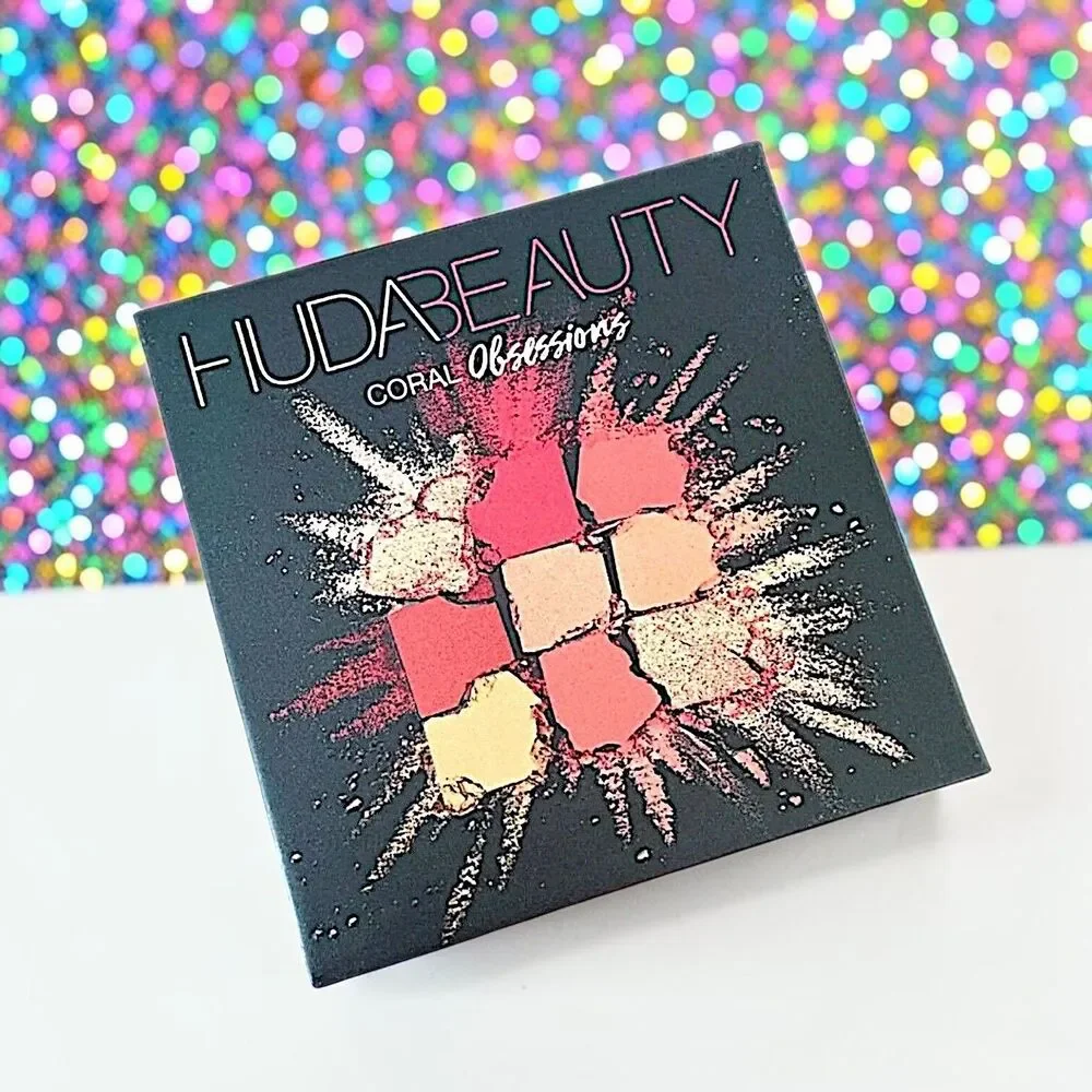 HUDA BEAUTY Coral Obsessions 9-Shade Eyeshadow Palette  9 x 0.04 oz New In Box